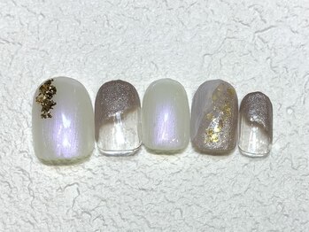 カラネイル 南森町店(calla nail)/ラメ×インクアート
