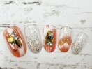 オレンジnail