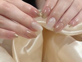 シンプルネイル/透け感ネイル