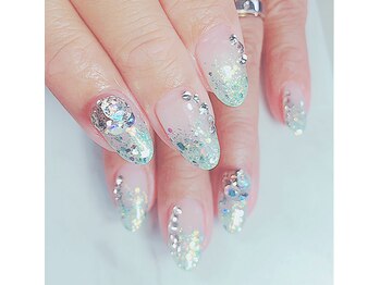 爪ソウシャイン(爪 SO SHINE)/涼しげラメ★