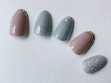 ネイルサロンアンドスクール アイビー(IVY)/マーメイドダストが可愛い♪