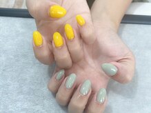 テラス(TERRACE)/左右塗り分けネイル