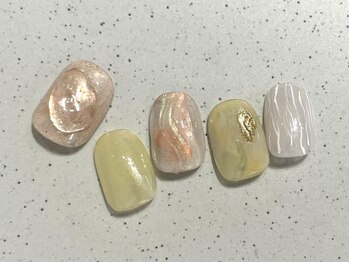 アイネイルズ 池袋店(I-nails)/サンディイエローニュアンス