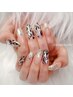 【ジェルネイル】HANDワンカラーに6本アート★