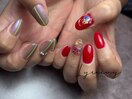 押し花ネイル