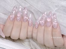 リンドネイル バイ モカ アンド ララ(Lind nail by moca and LaLa)/【misaki】リボンネイル