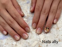 ネイルズアリー 立川店(Nails ally)/グラデーション×バタフライ