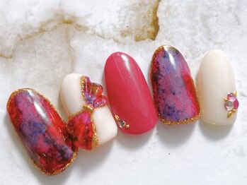 アミネイルズ(AmiNails)/ブリーディングリボン♪