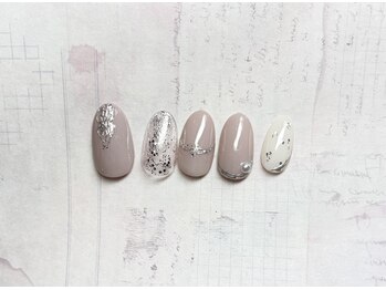 セプトネイル SEPT NAIL 彦根店/3月大人可愛いサンプル ¥6930