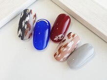 幻之花ネイル/ヒョウ柄ネイル