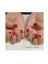 モコネイル(moco nail)/☆ワンカラー2本アート☆