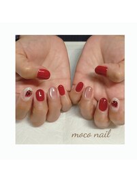 ☆ワンカラー2本アート☆