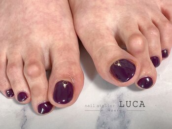 ネイルアトリエルカ(nail atelier LUCA)/W-570 うる艶パープルネイル