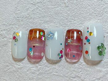 マグネットネイル　ボーダー