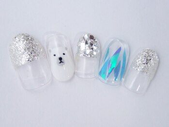 ネイルサロン ドレリッチ 大宮店(drerich)/しろくまさんネイル