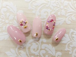 フラワーブーケネイル♪