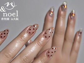 ホログラムハートネイル