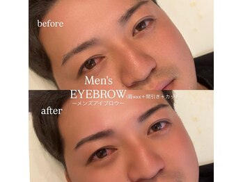 リノ セカンド(Lino second)/眉wax＋間引き/カット/メイク