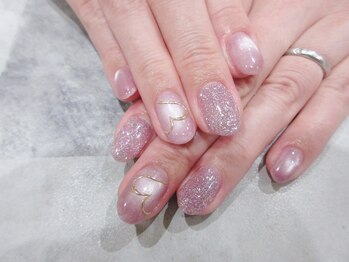 ネイルサロン キラップ(Nail Salon KiLAP)の写真/【パラジェル対応◎】シンプル系～ワンホン、韓国ネイルまで★<平日16:00まで◇ラメグラワンカラー￥4980>
