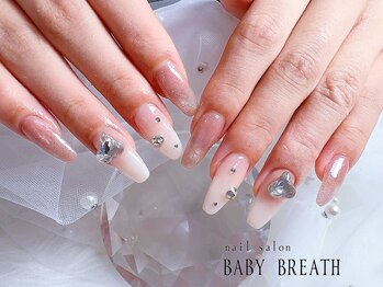 ベイビーブレス(BABY BREATH)/持ち込み☆キラキラネイル