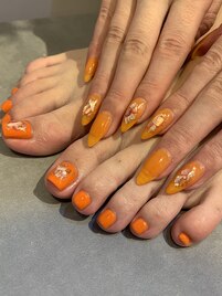 ～オレンジネイル～
