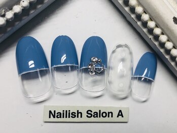 ネイリッシュサロン エー(Nailish Salon A)/クリアドットネイル