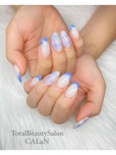 カラン(CALaN)/ブルーネイル/夏ネイル