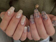 リノ 大阪本町店(lino)/チェックネイル【11.21】
