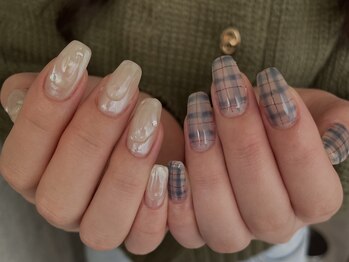 リノ 大阪本町店(lino)/チェックネイル【11.21】