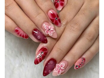 ヘブン ネイル 鶯谷(HEAVEN Nail)/個性的でゴージャスなデザイン