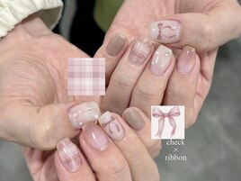 チェックネイル