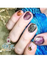 ネイルサロン 阡夜一夜/モロッコタイルネイル 手描き