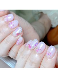 ハンド☆押し花