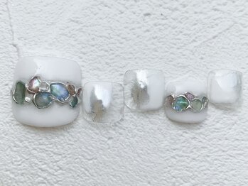 リーチェ ビューティアンドネイルサロン 大名店(Beauty&Nail Salon)/shell × mirror