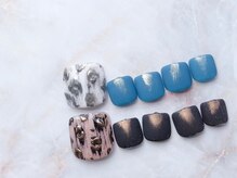 ネイルサロン ブリオン(Nail Salon Bullion)/ メタルレオパードネイル