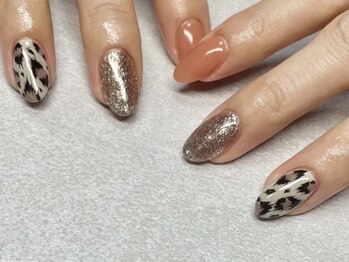 ニコミー(nicomii)/レオパードネイル/¥6000