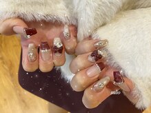 リンドネイル バイ モカ アンド ララ(Lind nail by moca and LaLa)/【mao】ボルドーネイル