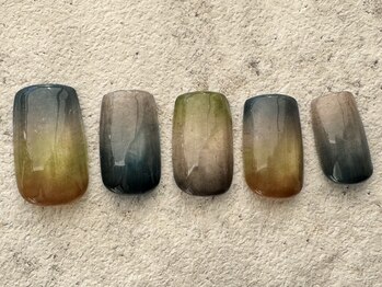 シープラスエー(C+A)/アースカラーグラデネイル