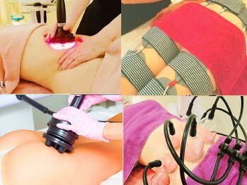 カリタス(CARITAS Total Beauty Esthetic Salon)の写真/【強力脂肪撃退★全身キャビRF+セルテック】お腹や太ももの脂肪を徹底燃焼!憧れのくびれ造形スッキリ美脚★