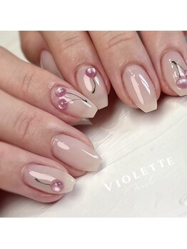 さくらんぼネイル