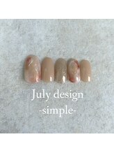 エトワールネイル 高崎筑縄町店(Etoile nail)/25年7月ハンドシンプル定額