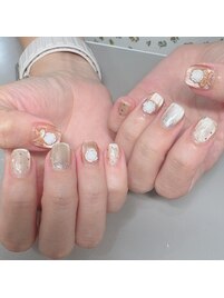 薔薇ネイル/マグネットネイル