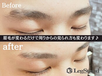 レッグスタンド 上大岡店(Leg Stand)/キリッとしたかっこいい眉毛wax