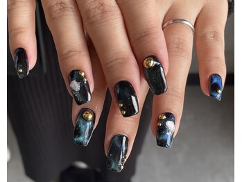 ランダネイル(LANDA. nail)/ニュアンスギャラクシーネイル