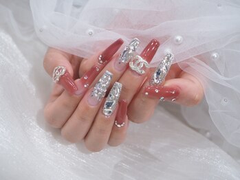 nailsalon amore 心斎橋店【長さだし/持ち込み/スカルプ/フィルイン/定額】/シャネルネイル16120円