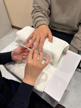 サムライの美の写真/爪の甘皮処理、長さ調整、表面のツヤだし◎清潔感は手先から！ビジネスシーンで印象アップ☆