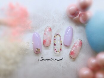スエルテ ネイルサロン 北千住店/押し花ループネイル ¥8000