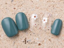 アイネイルズ 町田店(I nails)/クリアフラワーネイル7980円