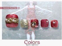 カラーズ荻窪 ネイルラウンジ(Colors Ogikubo Nail Lounge)/ゴールドレース風パールデザイン