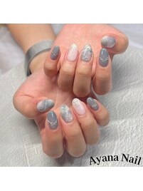 ニュアンス大理石ネイル